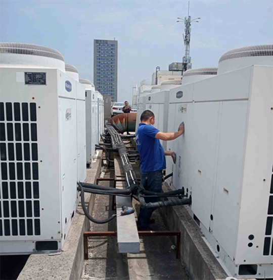 察哈尔右翼前中央空调制热和不制冷系统维修方法